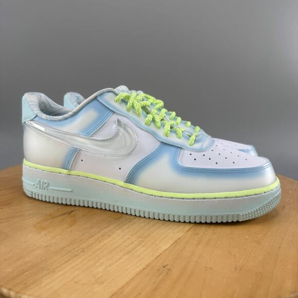 Womens 11.5 / Mens 10 - Nike Serena Williams x Air Force 1 '07 Psychic Blue SWDC - Picture 1 of 10